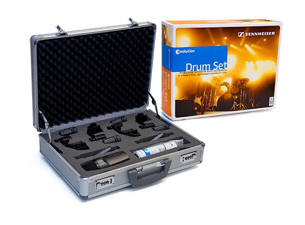 Sennheiser Drum Pack - 600 series 4x e604, 1x e602, 2 x e614, 1x Drum Case 
